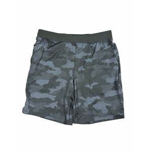 Lululemon Men T.H.E. Shorts 9" Variegated Mesh Camo Max Dark Olive XL